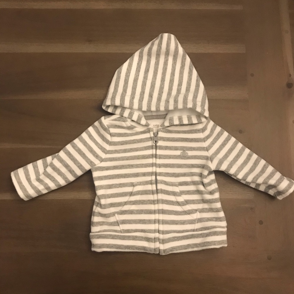 Baby Gap Striped Grey Hoodie